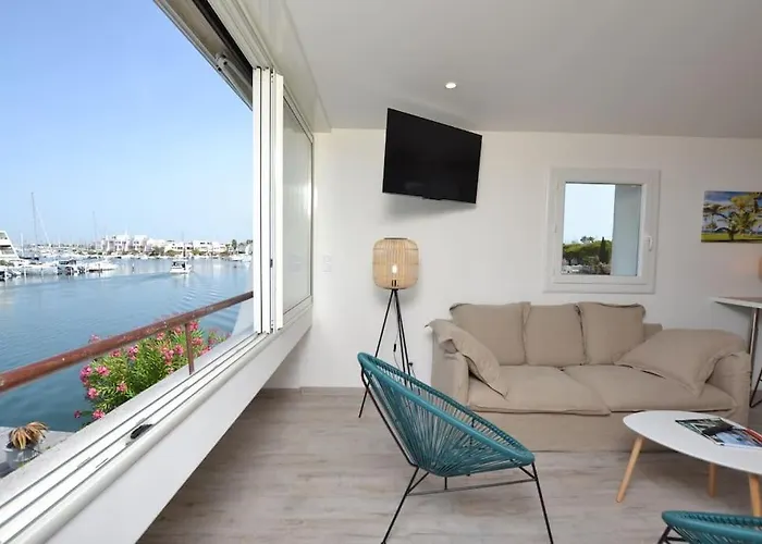 Marina Des Camarguaises - Vue Port - 6 Personnes - Climatisation - Wifi - Parking *
