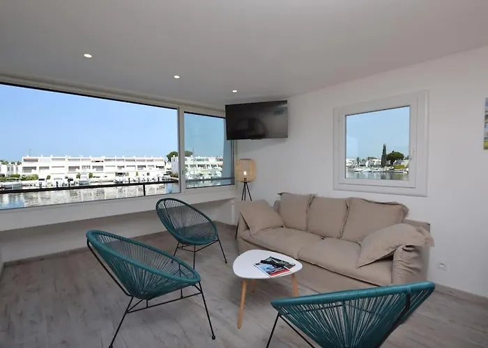 아파트 Marina Des Camarguaises - Vue Port - 6 Personnes - Climatisation - Wifi - Parking *