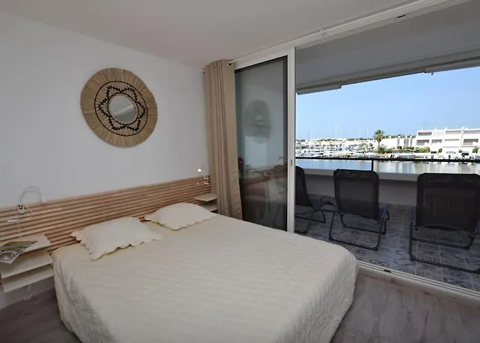 Marina Des Camarguaises - Vue Port - 6 Personnes - Climatisation - Wifi - Parking 르그로뒤후아