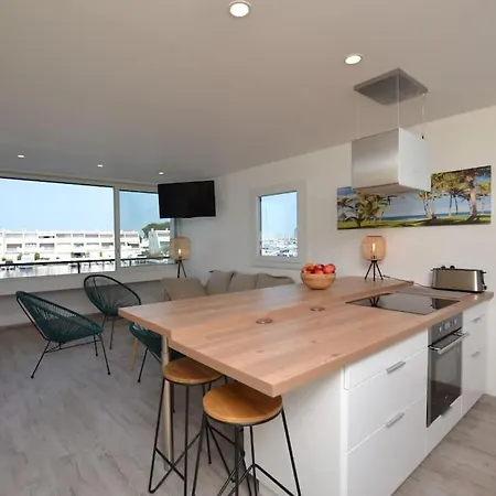 Marina Des Camarguaises - Vue Port - 6 Personnes - Climatisation - Wifi - Parking Appartement *